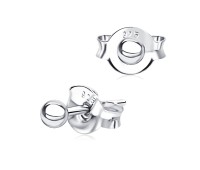 Ball Shaped Silver Ear Stud STS-5296